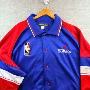 True Vintage Washington Bullets NBA Hardwood Classics Reebok Jacket 4XL On Court